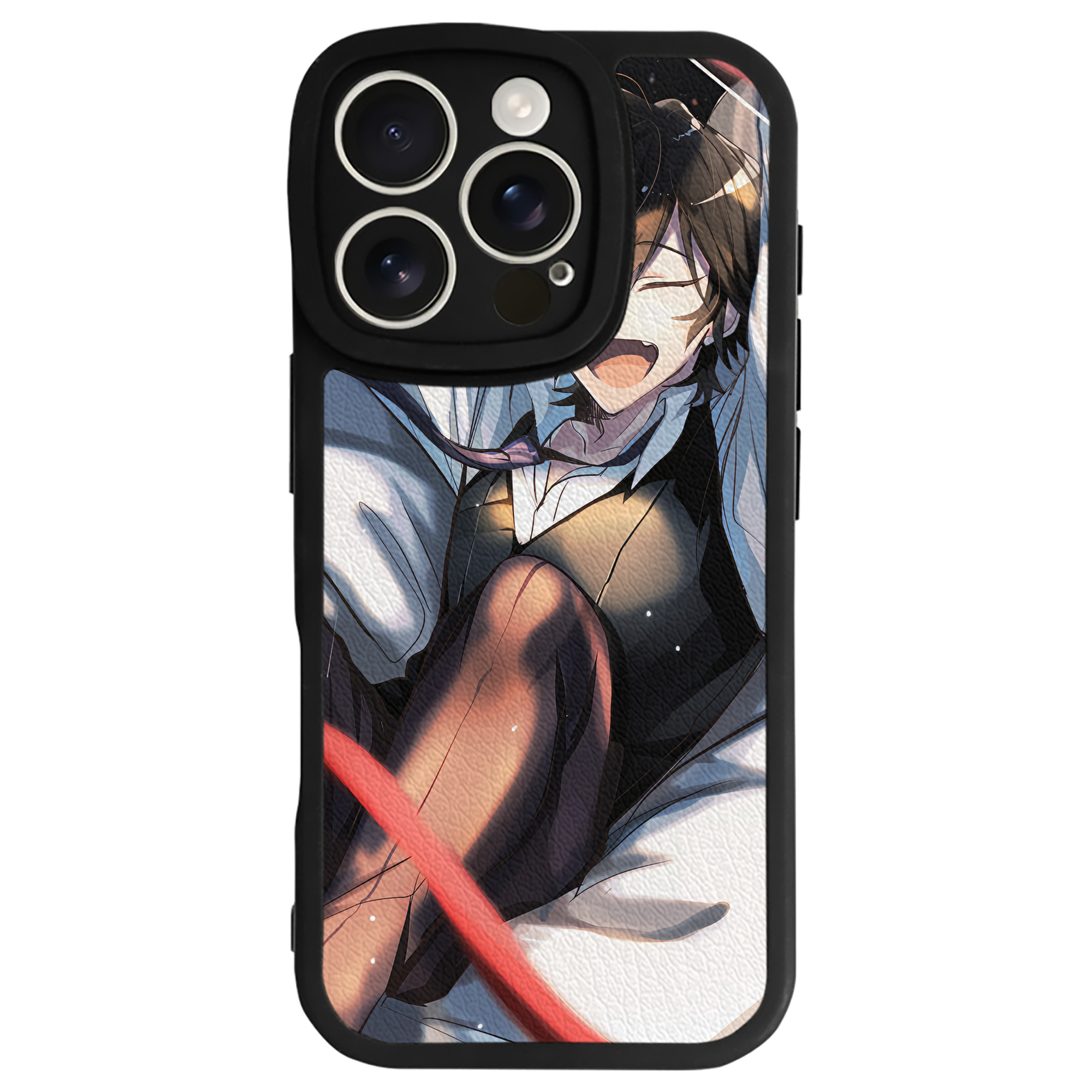 （画像用） 文豪ストレイドッグス Bungo Stray Dogs 【iPhone 16シリーズ対応】シリコンスマホケース（レザー調） 材質：シリコン